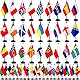 Amazon.com: TSMD Europe European 48 Countries Desk Flags Set Small Mini ...