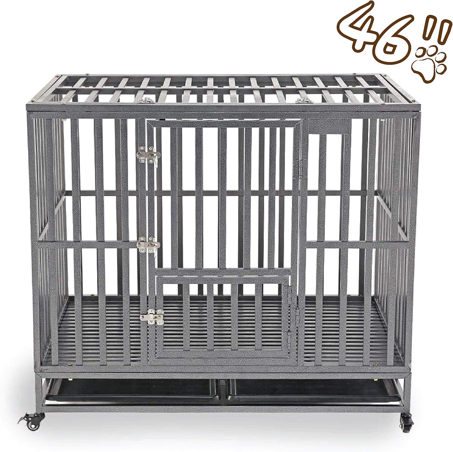KELIXU Heavy Duty Dog Crate Large Dog cage Dog Kennels and Crates for Large Dogs