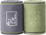 PETTOM Dog Towels 2 Pack Microfiber with Pockets Grey Green