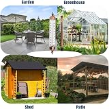 Thermometer World Outdoor Garden Thermometer Wall Mount - -30 to +50 C/F view 7
