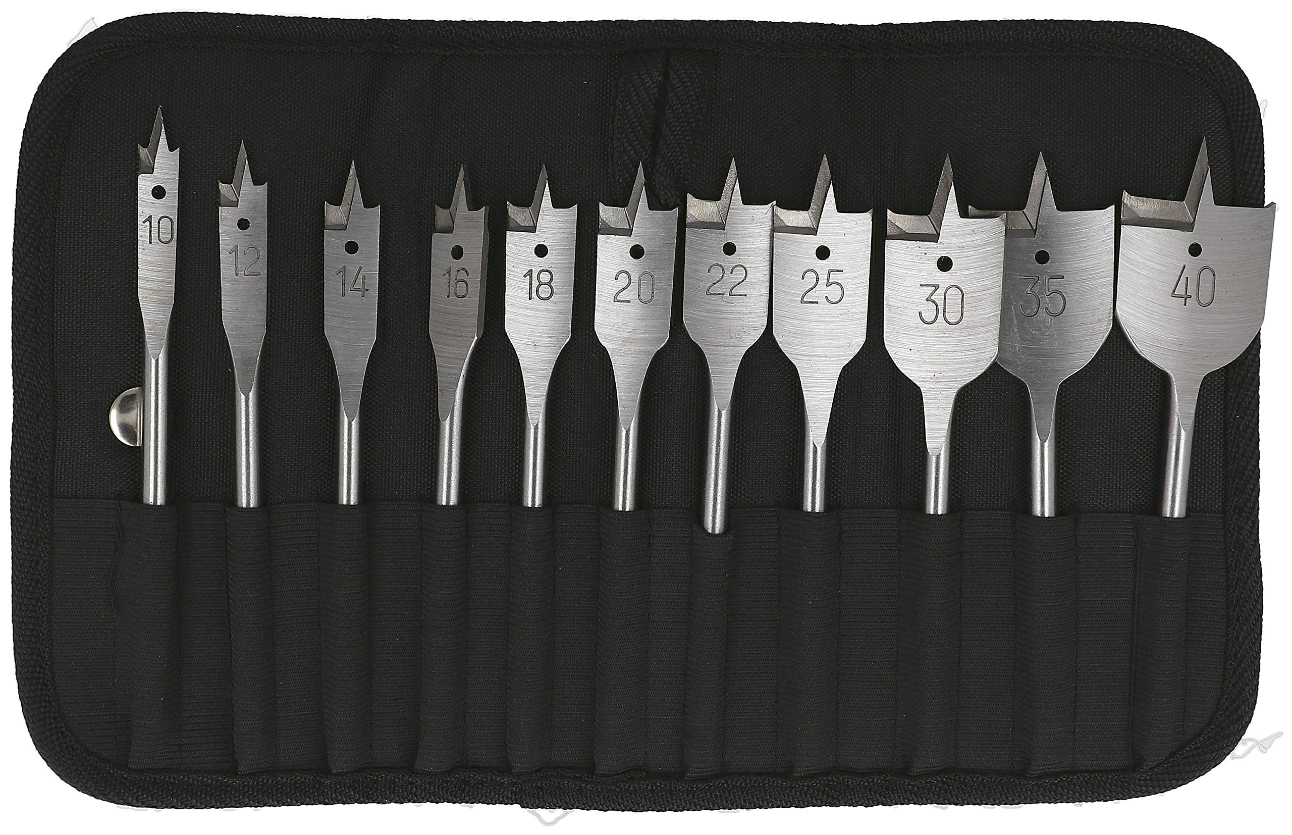 Heller Tools 265089 "0330 QuickBit" Spade Bit Set, 0 V, Silver, Set of 11 Piece