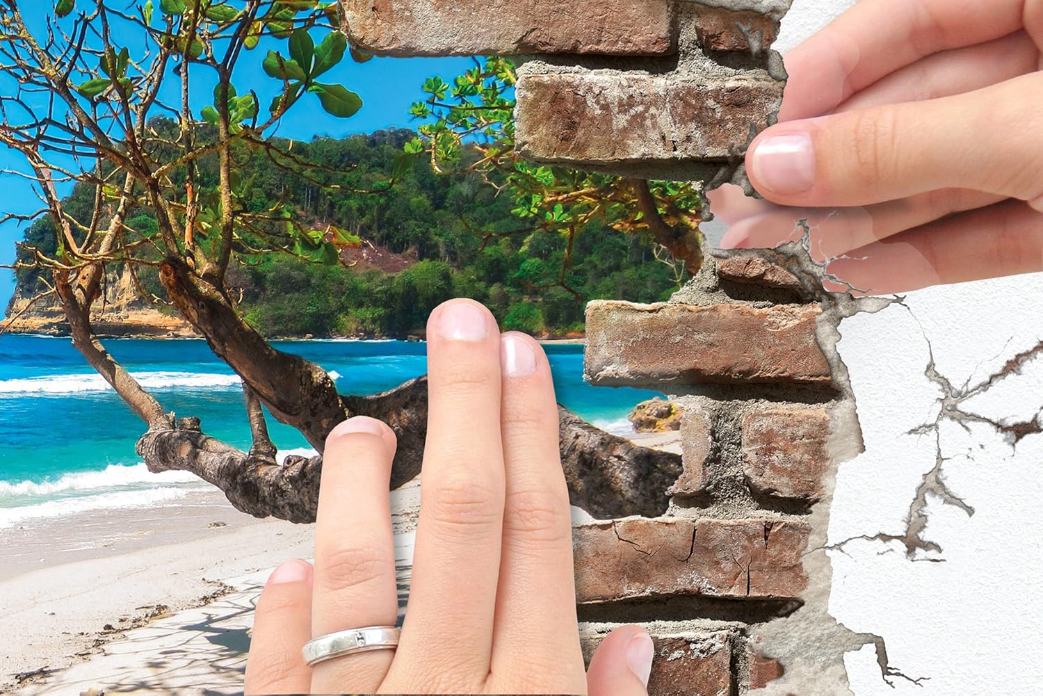Komar High-Quality Decorative Sticker, Break Out, Size 50 x 70 cm (Width x Height), 1 Piece, Residue-Free and can be Removed - Image 4