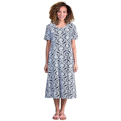 Knitted Dresses La Cera Dresses LA CERA A-Line Short Sleeve Cotton