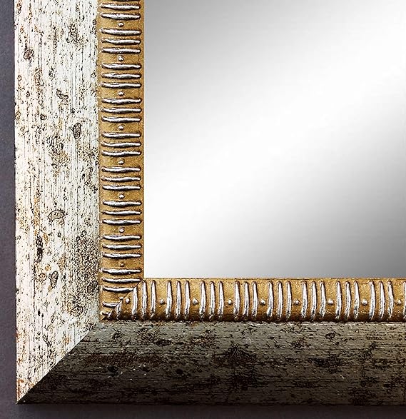 Online Galerie Bingold Spiegel Wandspiegel Badspiegel Flurspiegel Garderobenspiegel - Über 200 Größen - Turin Silber 4,0 - Au