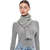 PULI 100% Wool Scarf for Women Luxury Chunky Warm Pull Through Scarf with Gift Box