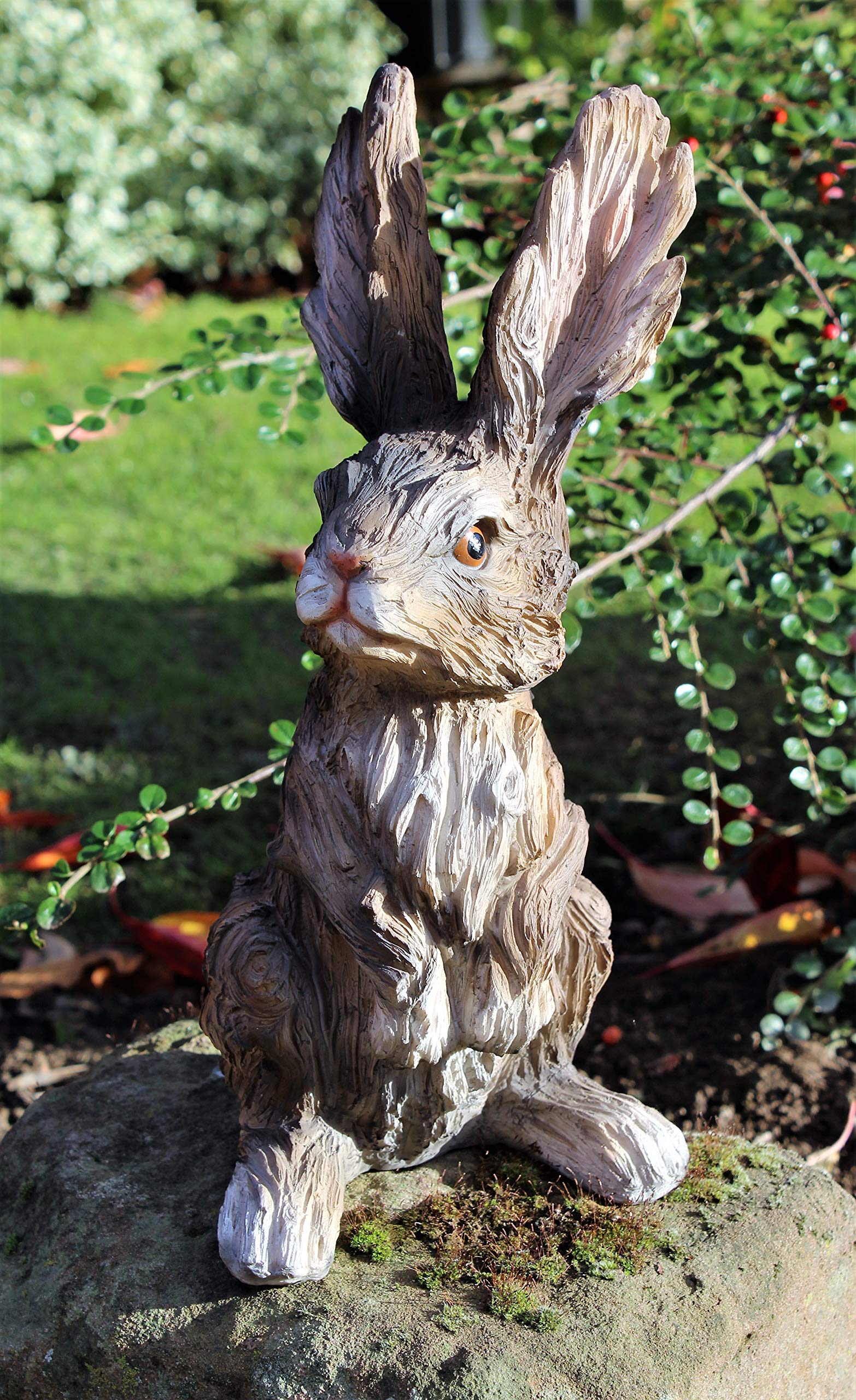 Garden Ornament Grey Rabbit Hare Sculpture Indoor Outdoor Wood Effect By Home Hut Buy Online In French Guiana At Frenchguiana Desertcart Com Productid 54132832