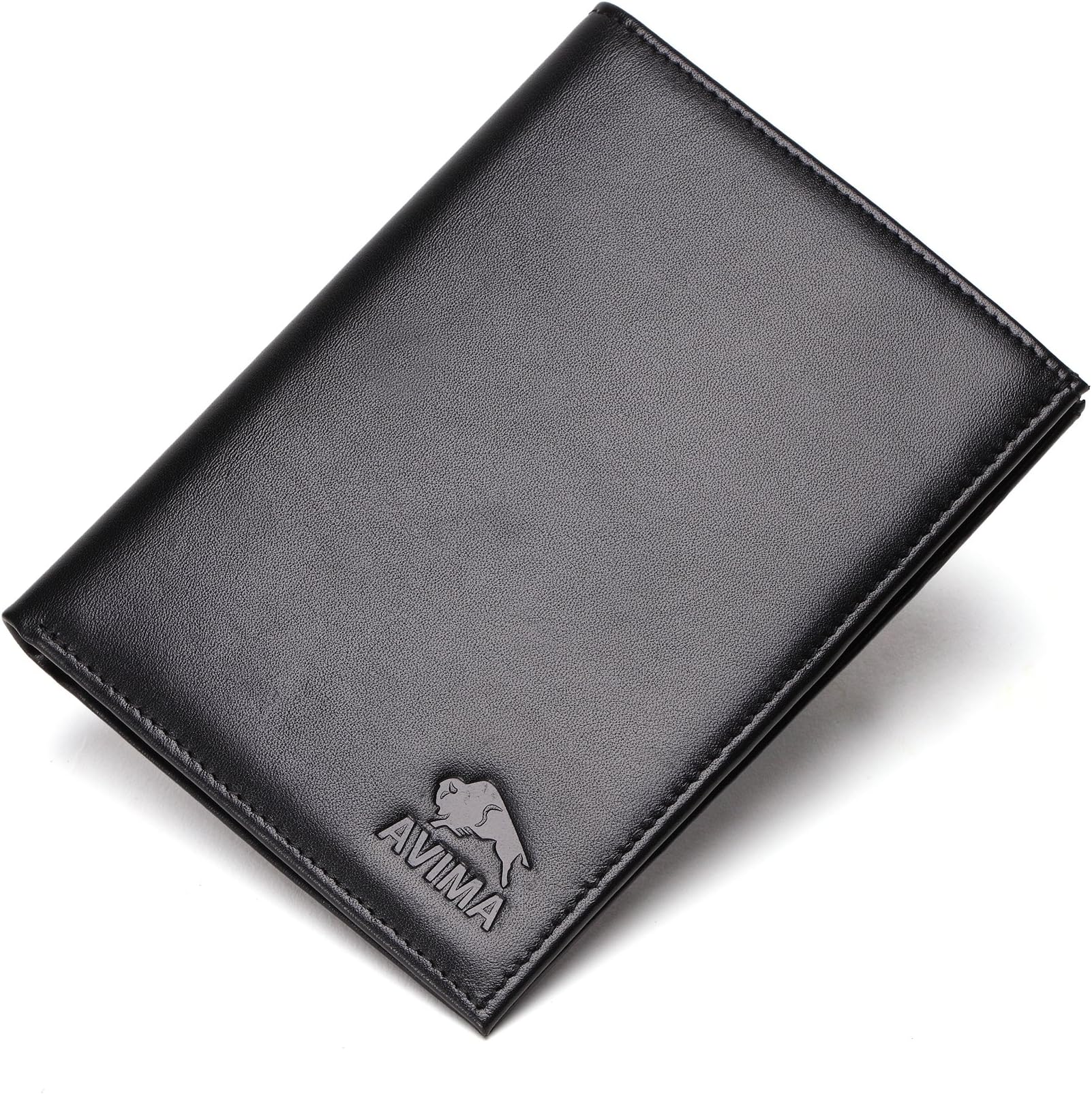 AVIMALeather Passport Holder Cover Case RFID Blocking Travel Wallet for Men & Women