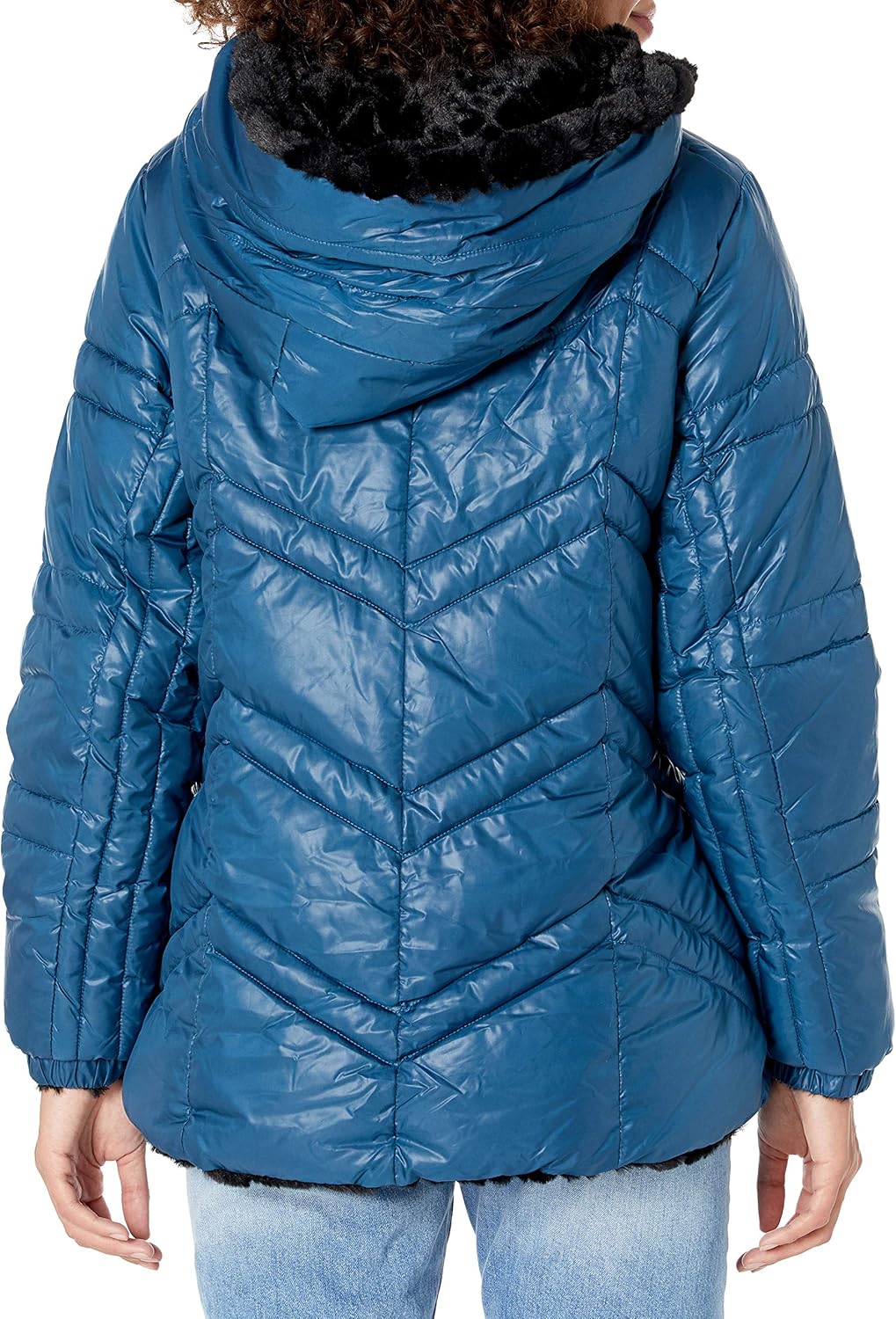 Steve Madden womens Reversible Puffer: Clothing