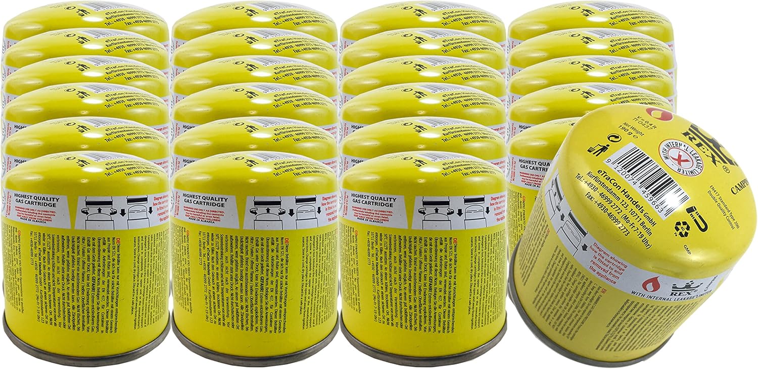 6 Cartucce A Gas Butano/Propano - 500 G, Valvola A Vite EN 417, Per Bruciatori, Fornelli Da Campeggio, Saldatrici - Foto 12