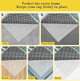 fowong Anti Slip Rug Underlay 60 x 120cm Gripper for Wooden Floors White view 4