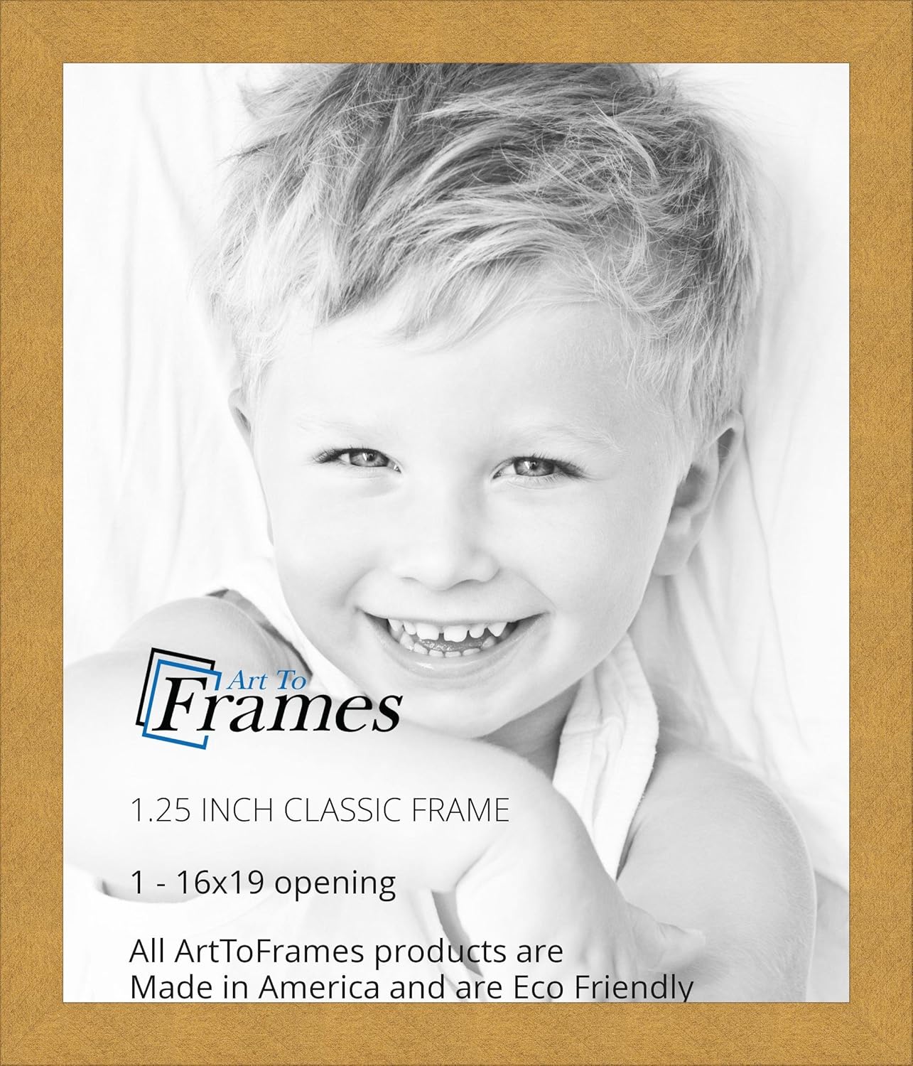 Photo Frames ArtToFrames 5x30 inch Classic Gold Picture Frame Home