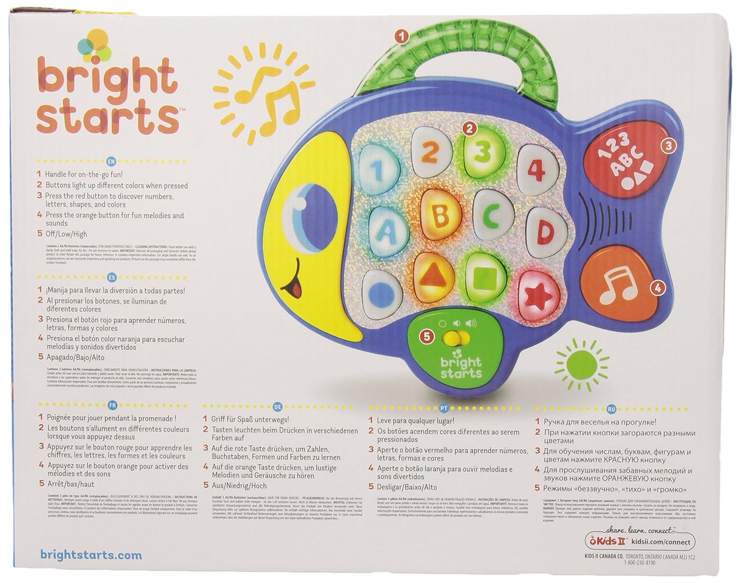 Amazoncom Bright Starts Baby Learn And Giggle Fish Baby
