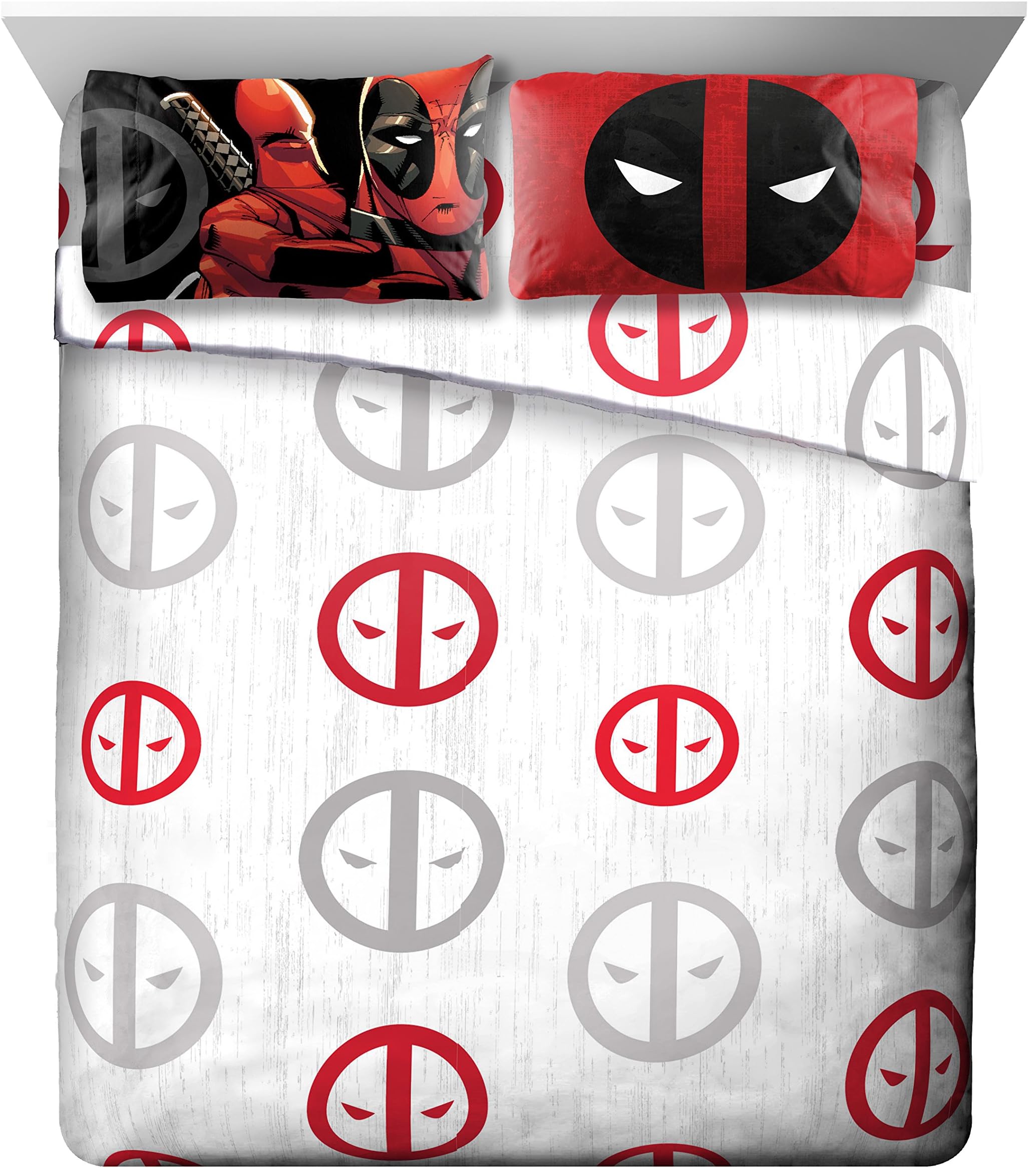 Marvel Deadpool Invasion Microfiber Queen Sheet Set