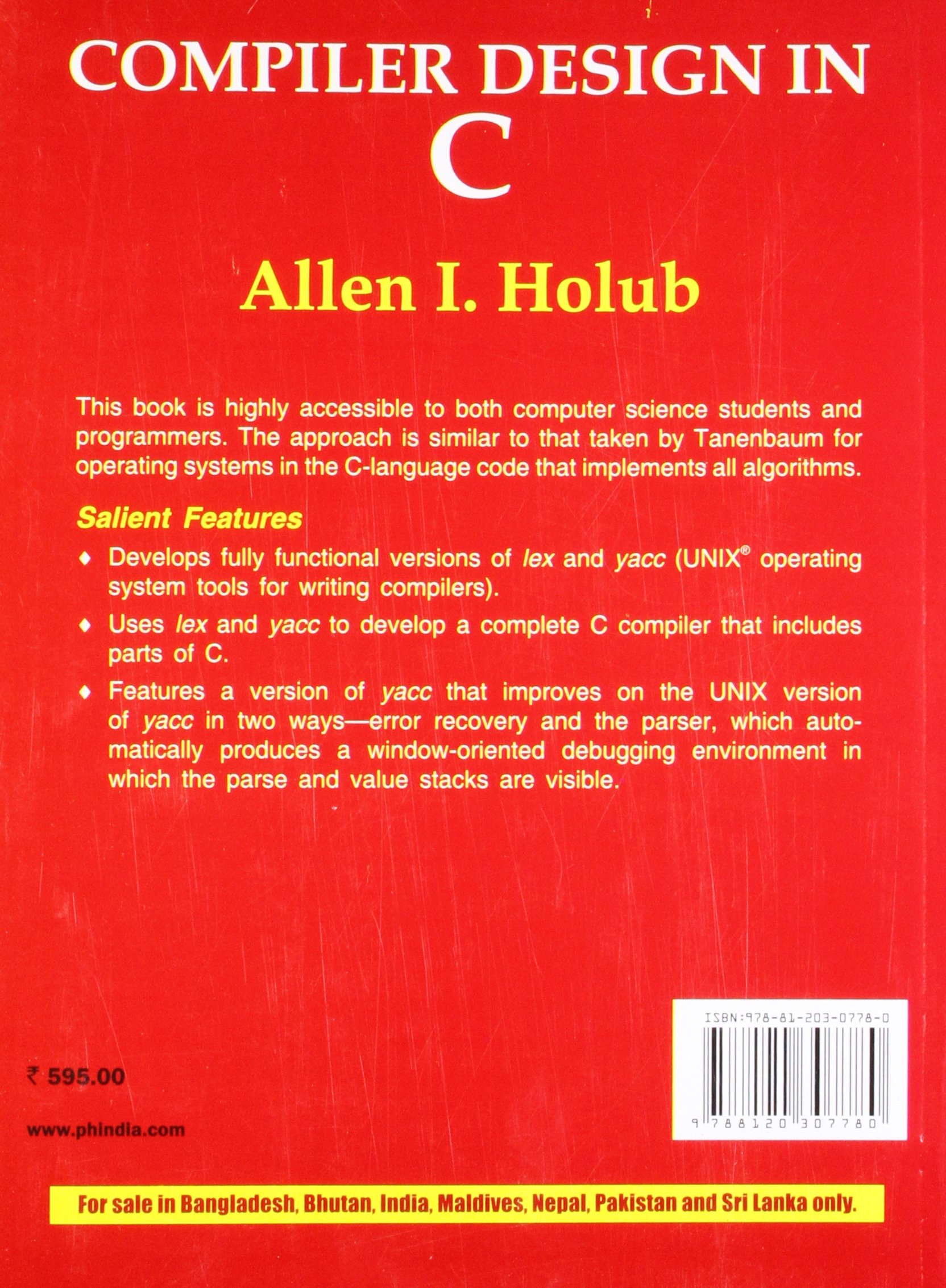 Compiler Design In C Allen I Holub 9788120307780 Amazon Com Books Compiler Design In C Allen I Holub 9788120307780 Amazon Com Books