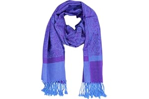 PASKMLNA Paisley Jacquard Pashmina Shawl Wrap Scarf Stole