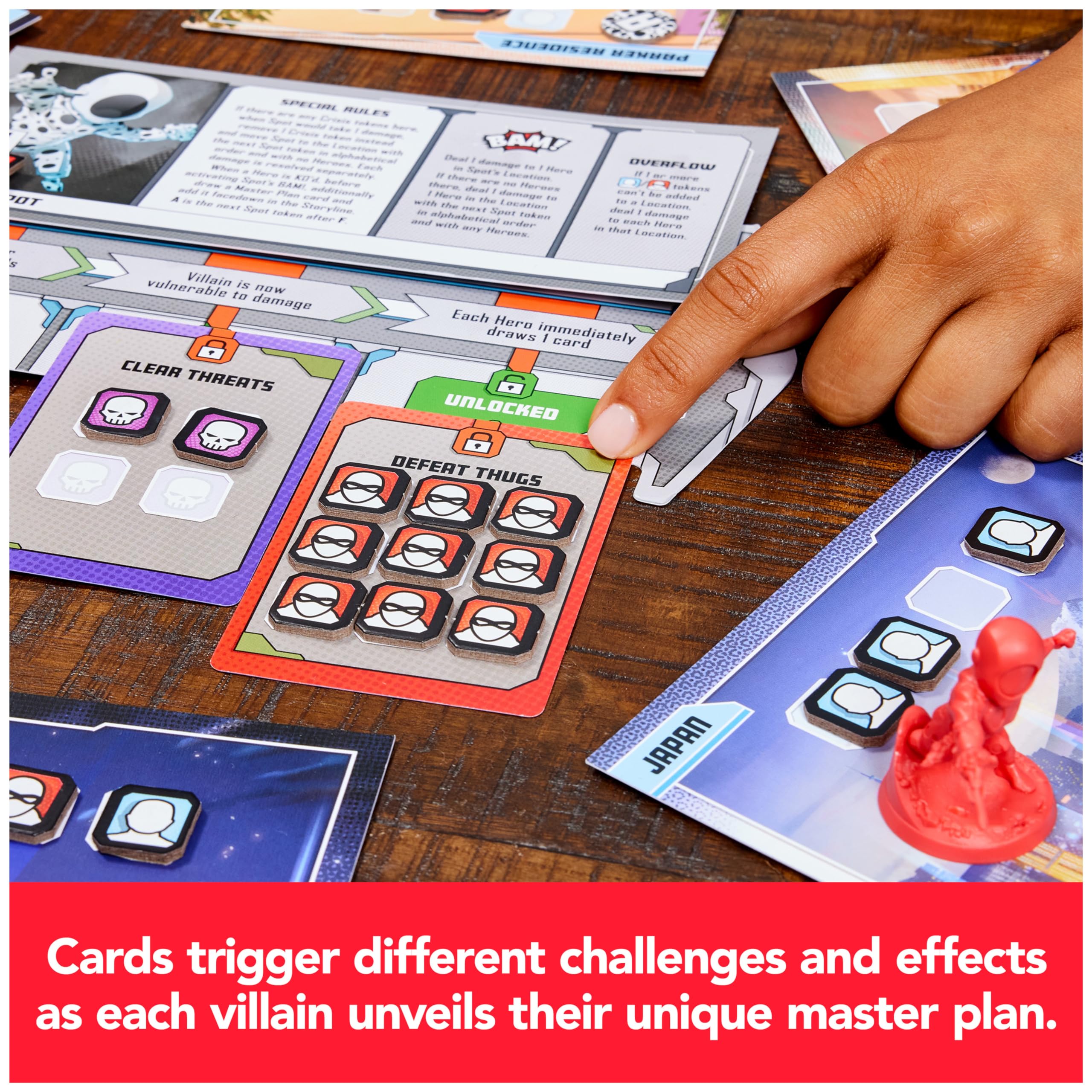 Spin Master Games, Marvel United: Spider-Geddon, Strategy Board Game, Collectible Spider Man Figurines, for Fans of Marvel Rivals & Action Movie Toys, 1-4 Players, for Ages 14 & Up