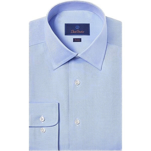 Amazon.com: Hickey Freeman Men's Contemporary Fitted Long Dress Shirt, Blue  Traditional Stripe, 17