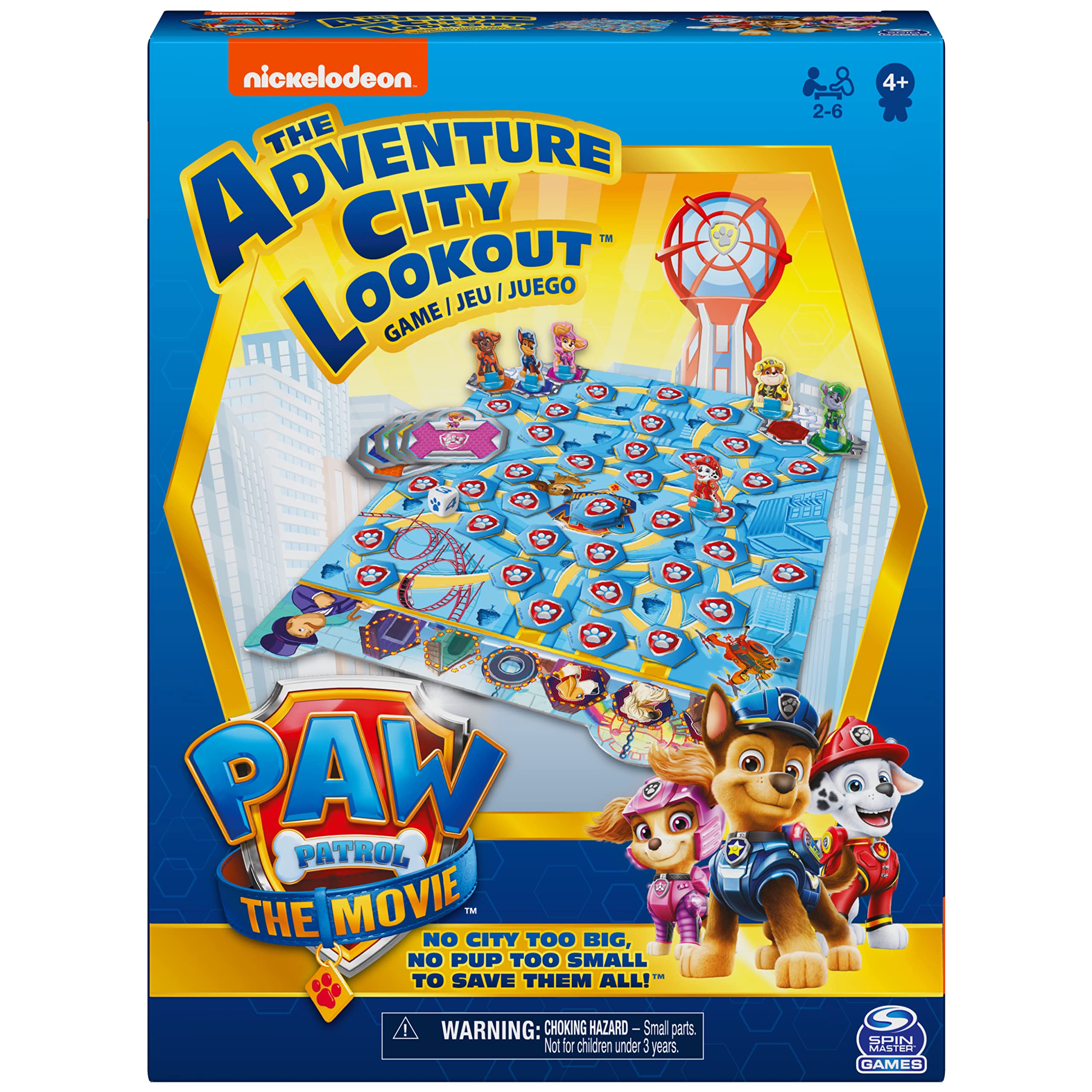 Spin Master Games The Adventure City Lookout Game - The child's game for "PAW Patrol: The Movie”, 6062265