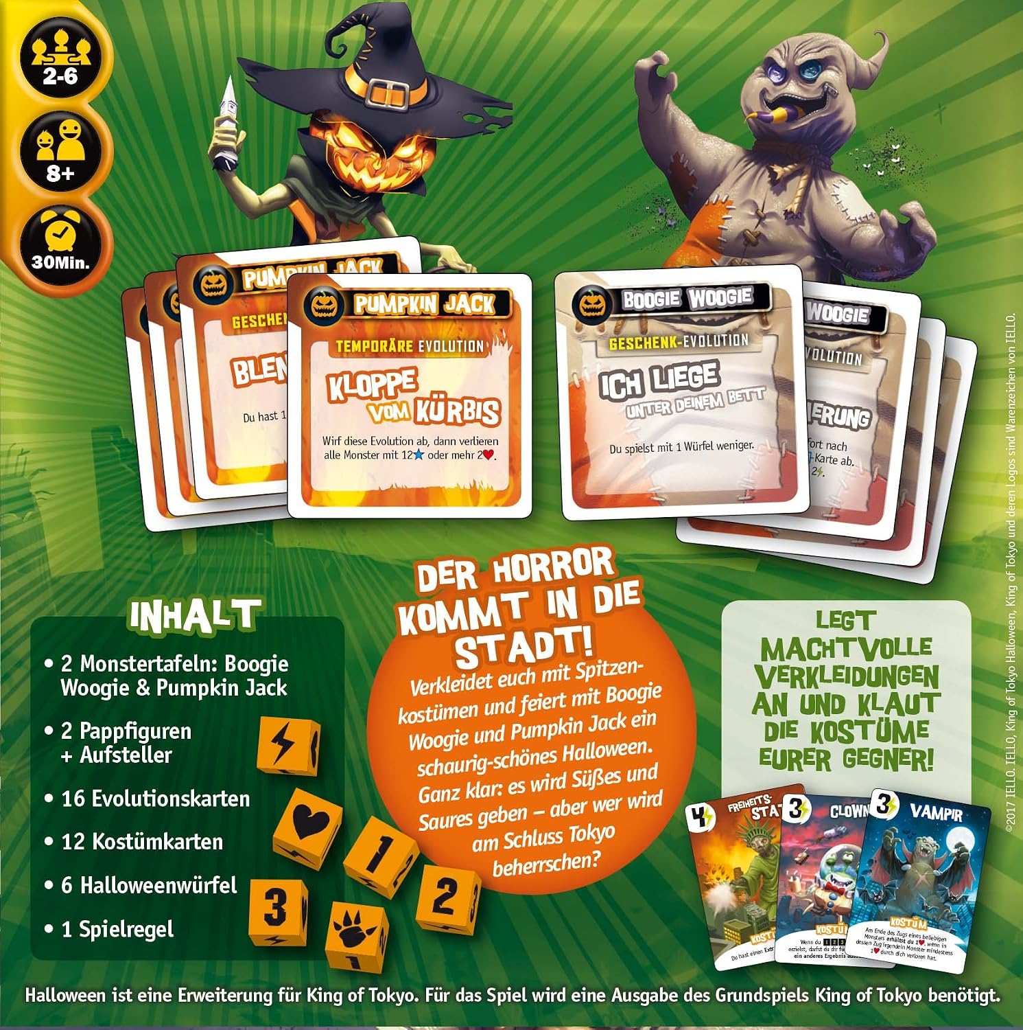 iello 514197 King of Tokyo: Halloween (2017 Edition), Weiß - Image 5