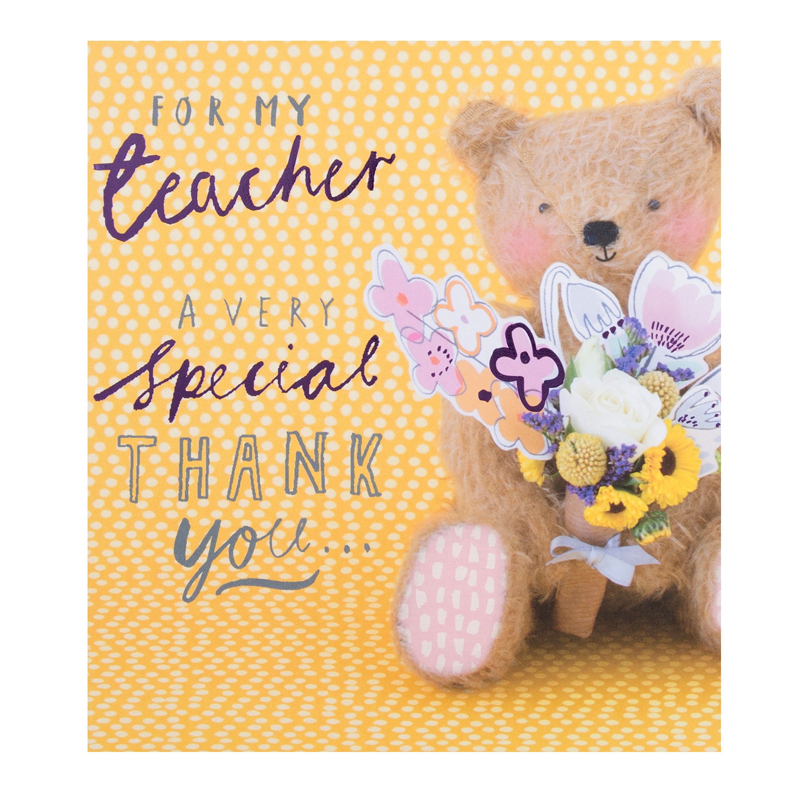 Hallmark Thank Teacher You Card "Special Thank You" - Small