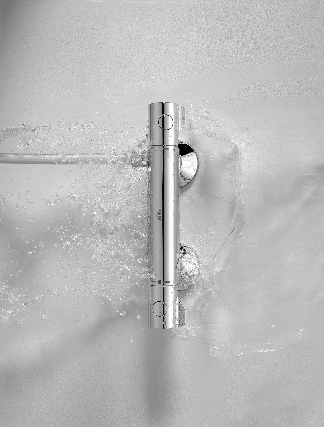 Grohe Thermostat Brausebatterie Grohtherm 800 34558 Wandmontage Eigensicher Chrom 34558000 Amazon Com