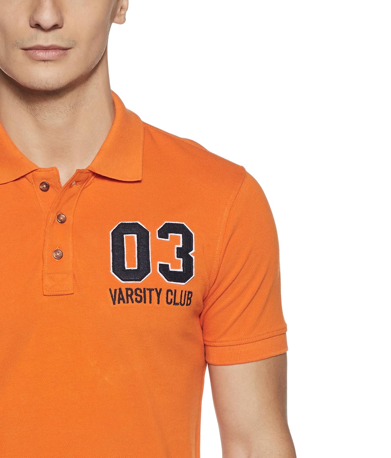 symbol amazon brand men's plain regular fit polo