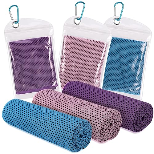 Meng Jiaran Cooling Towels 3 Pack Gym Towels Ice Cool Towels Microfiber Sport Quick Dry Sweat Towel For Gym,Sports,Running,Swimming,Yoga