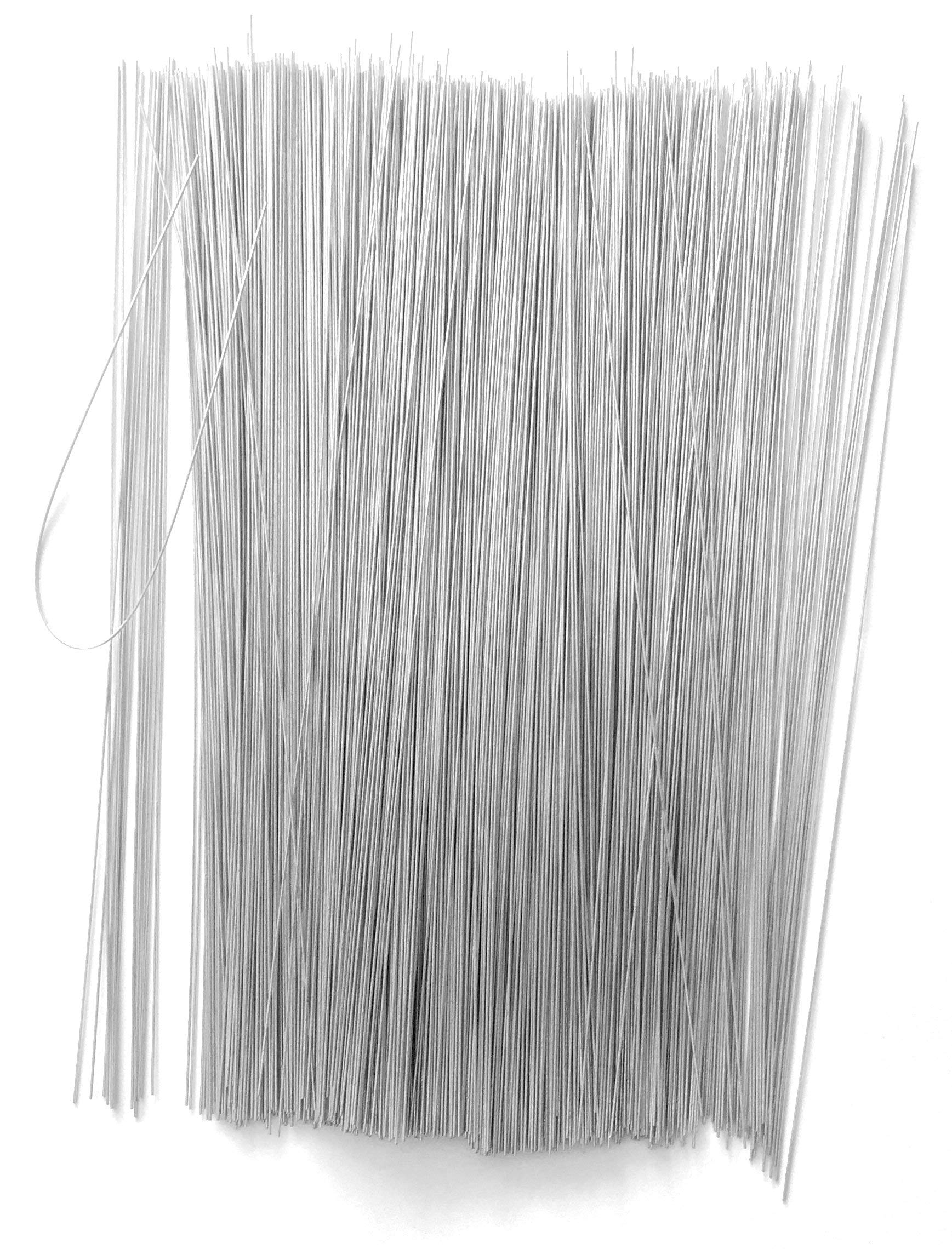 BT-Label Trailer wire (2000 pieces) 200 mm long (D = 0.6 mm) label wire for attaching goods tags, trailer labels, a smooth galvanised iron wire.