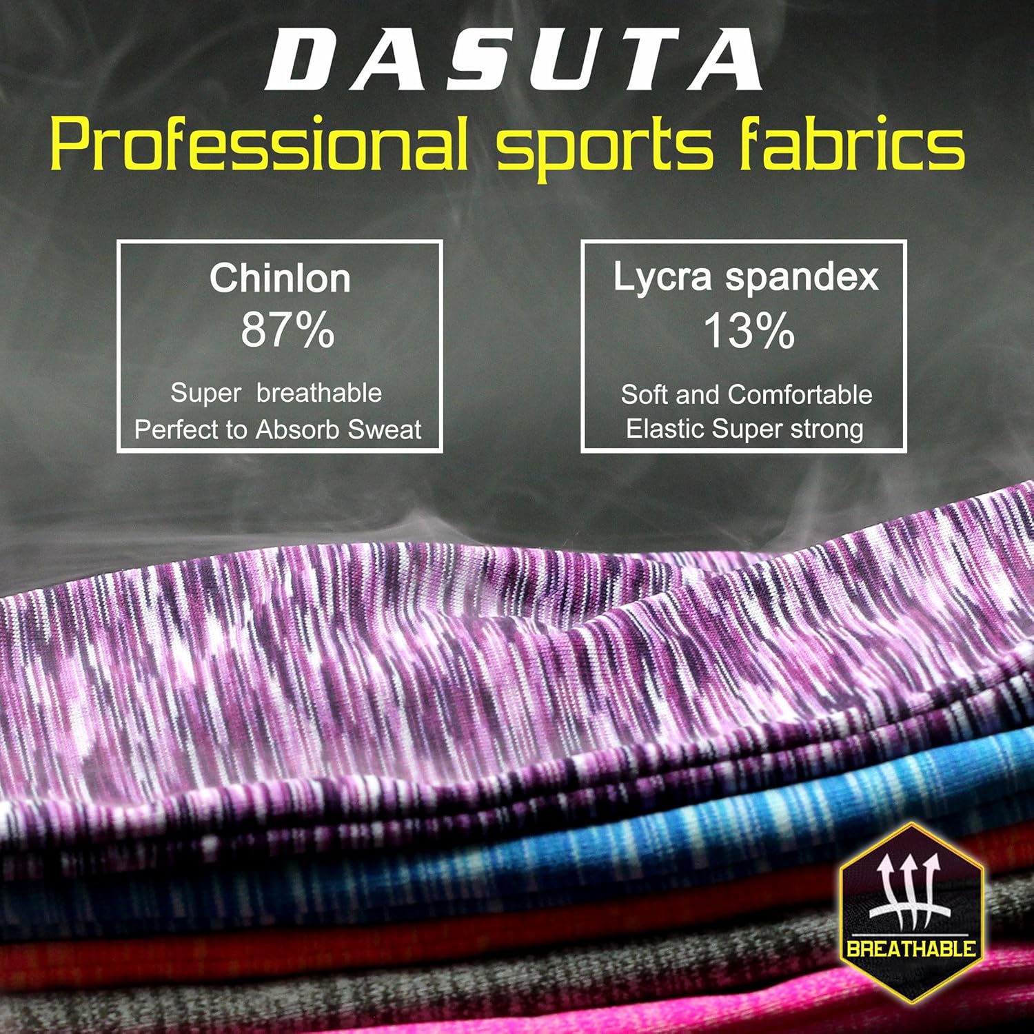 DASUTA Set of 10 Women's Yoga Sport Athletic Headband for Running Sports Travel Fitness Elastic Wicking Workout Non Slip Lightweight Multi Headbands Headscarf fits All Men and Women : Clothing