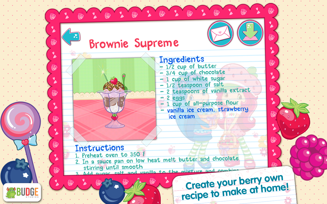 Strawberry Shortcake Bake Shop Dessert Maker Game for