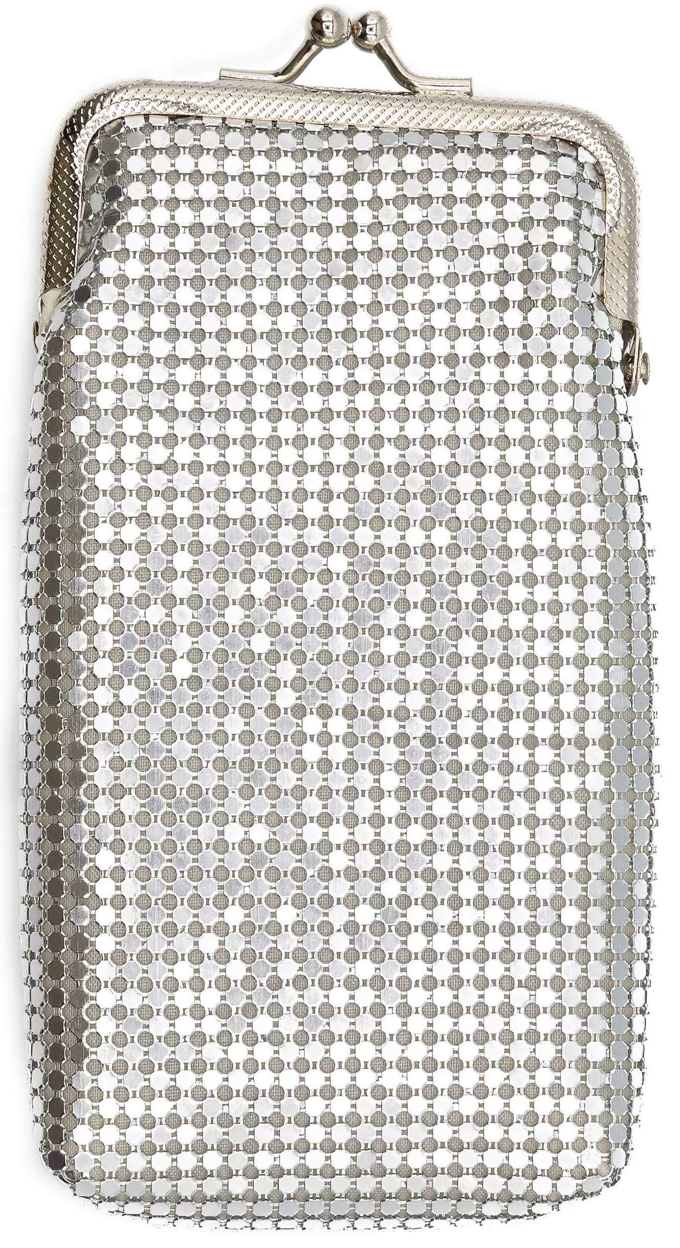 Silver Soft 3mm Metallic Mesh (Full Pack 100s/Kings) Cigarette Case Purse