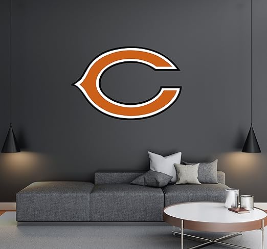 Amazon Com Chicago Bears Football Team Logo Wall Decal