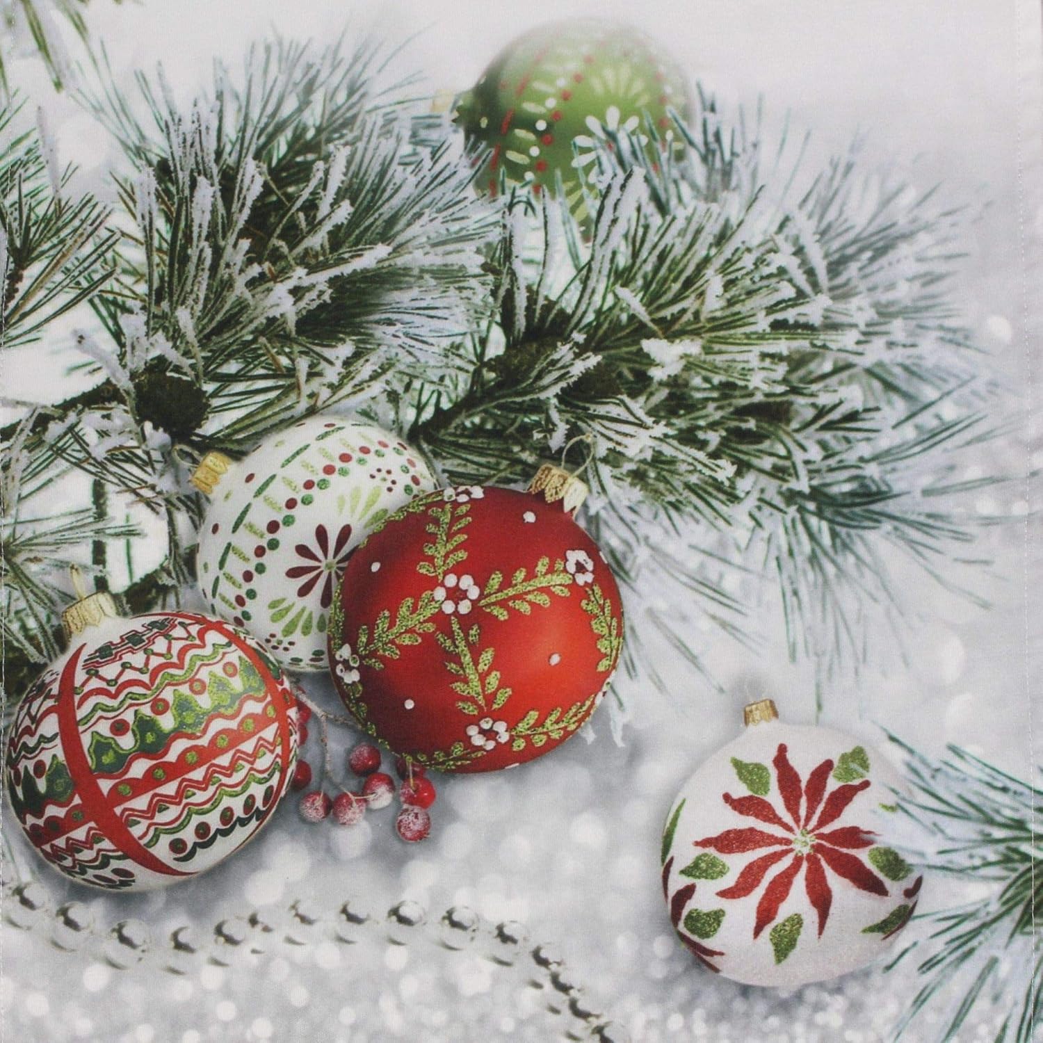 Centrotavola Natalizi Amazon.Frank Flechtwaren Centrotavola Con Palline Di Natale Amazon It Casa E Cucina