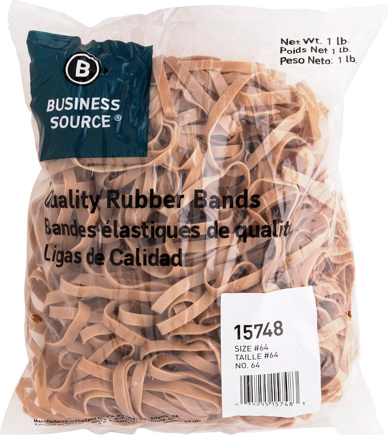Business Source Size 64 Rubber Bands (15748) : Office Products
