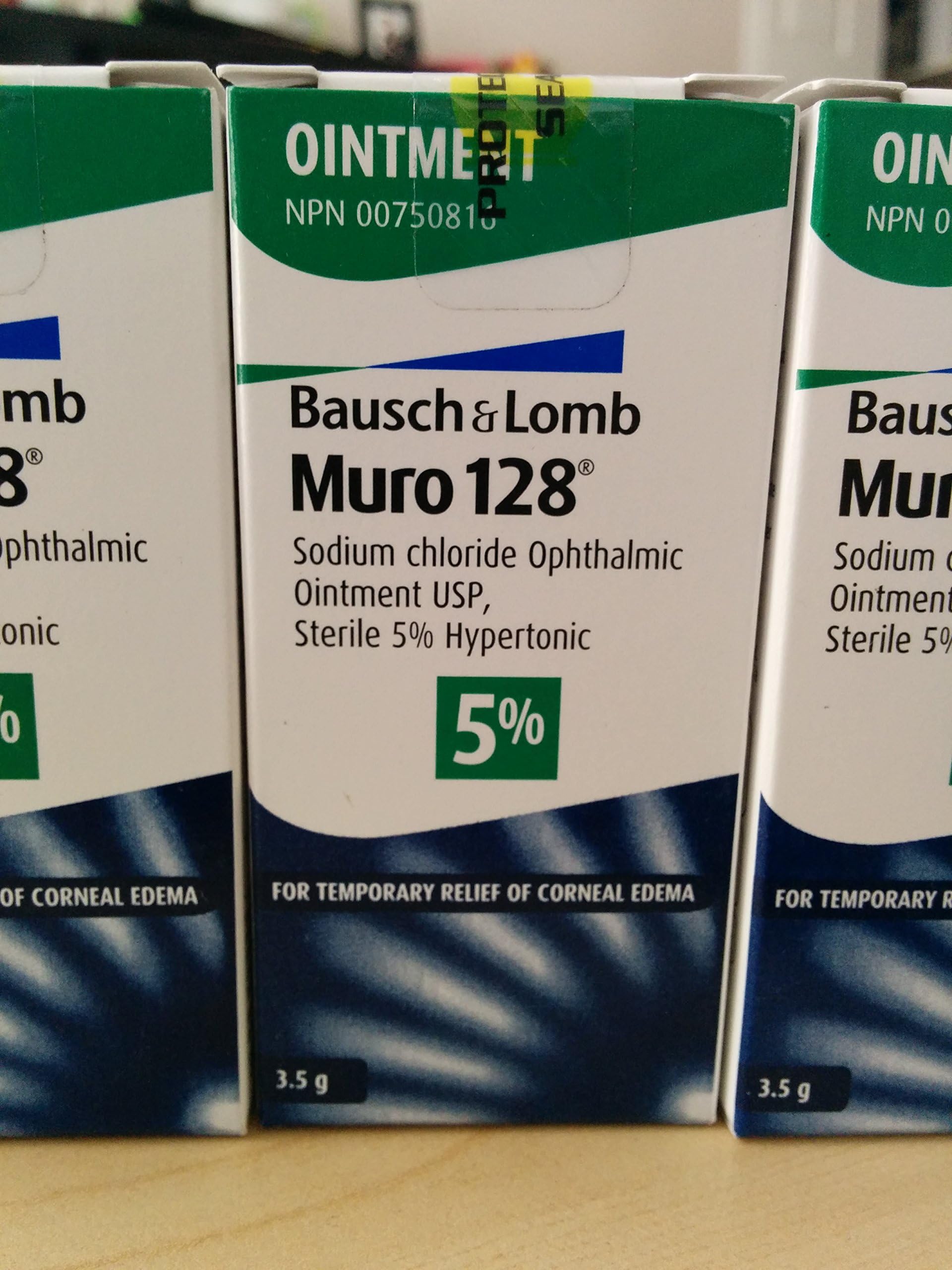 2 Pack of Muro 128 Ointment Sterile 5% Hypertonic
