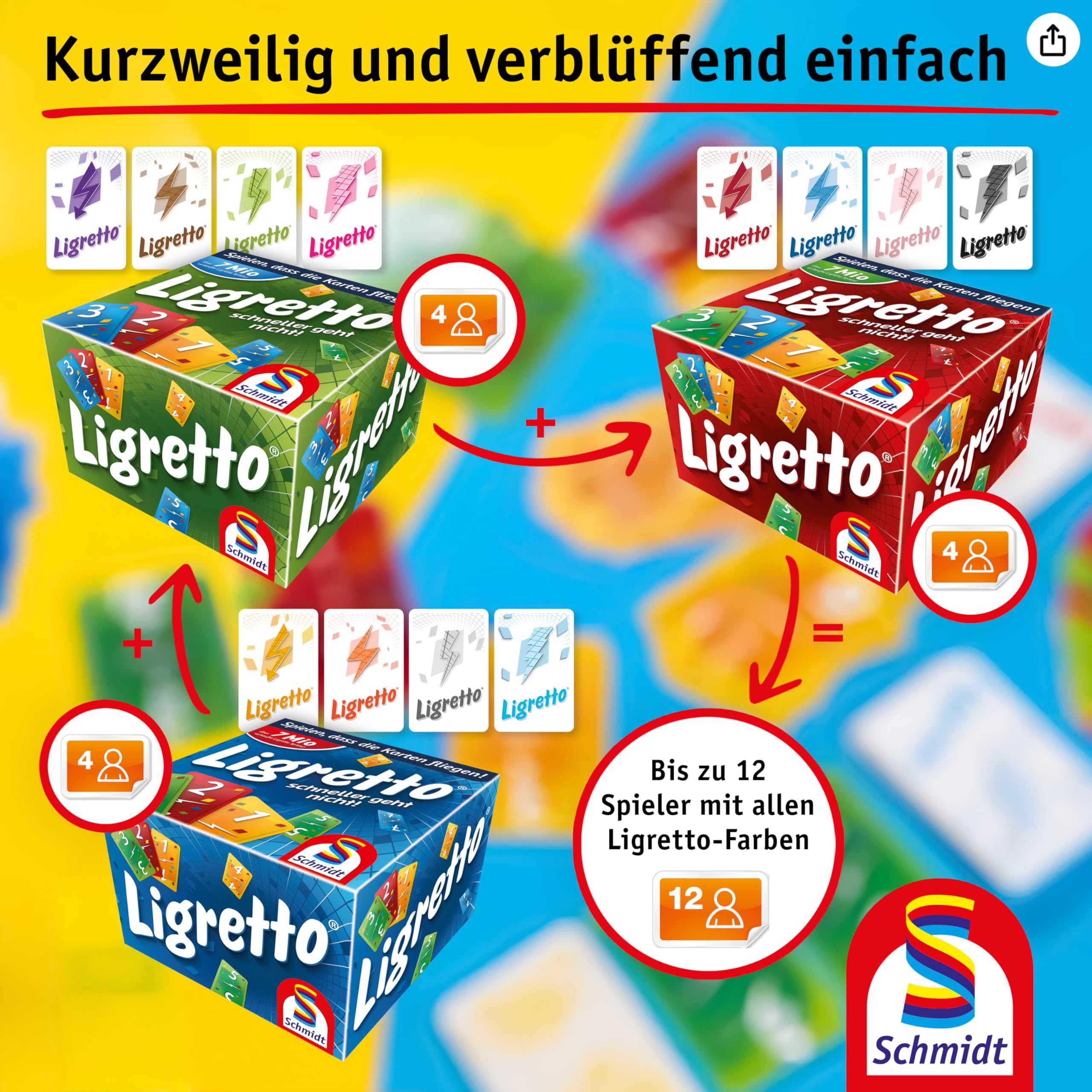 Schmidt Spiele 01301 - Ligretto rot, Kartenspiel 6