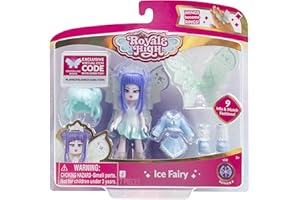 Royale High 3” Ice Fairy Fashion Doll - 1 Figure with 9 Fashion Accessories - Virtual Item Code Included - Series 2 - Ages 5+