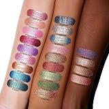 Oulac Liquid Glitter Eyeshadow Silver Shimmer 6.8g Vegan Cruelty-Free view 8