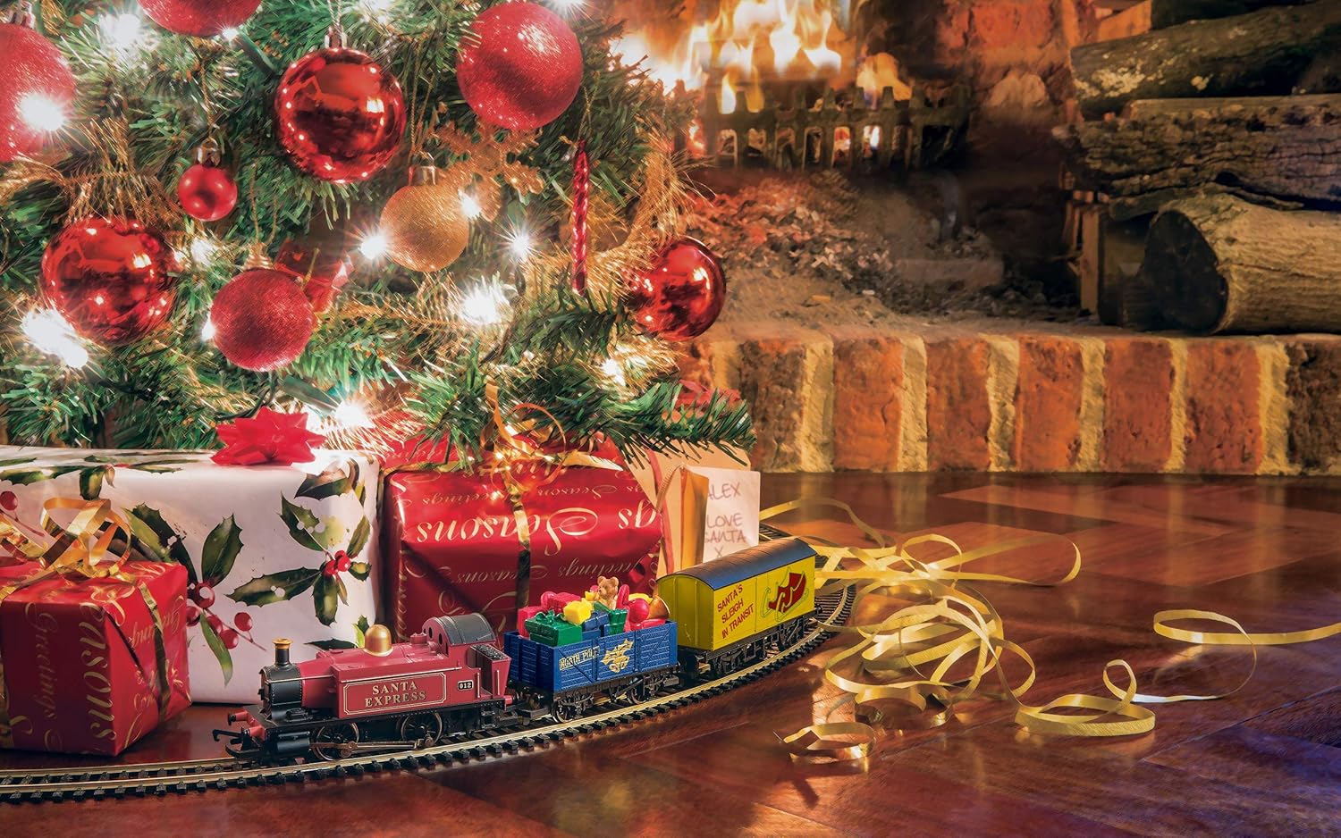 hornby christmas tree train set