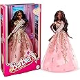 Barbie The Movie Doll, President Collectible Wearing Shimmery Pink & Gold Dress with Sash