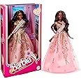 Barbie The Movie Doll, President Collectible Wearing Shimmery Pink and Gold Dress with Sash