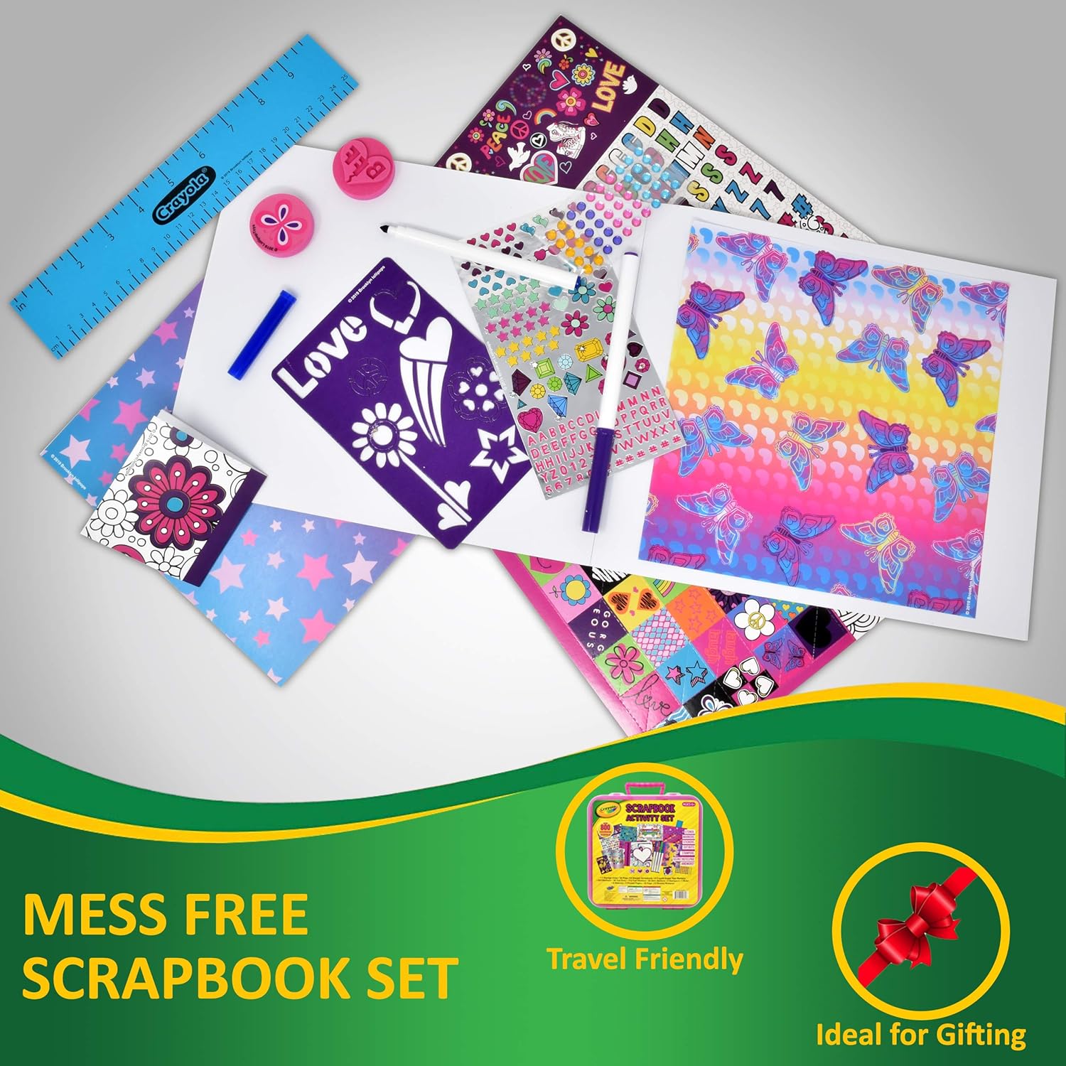 Toys & Games Scrapbook in Travel Carry Case Crayola Art ...