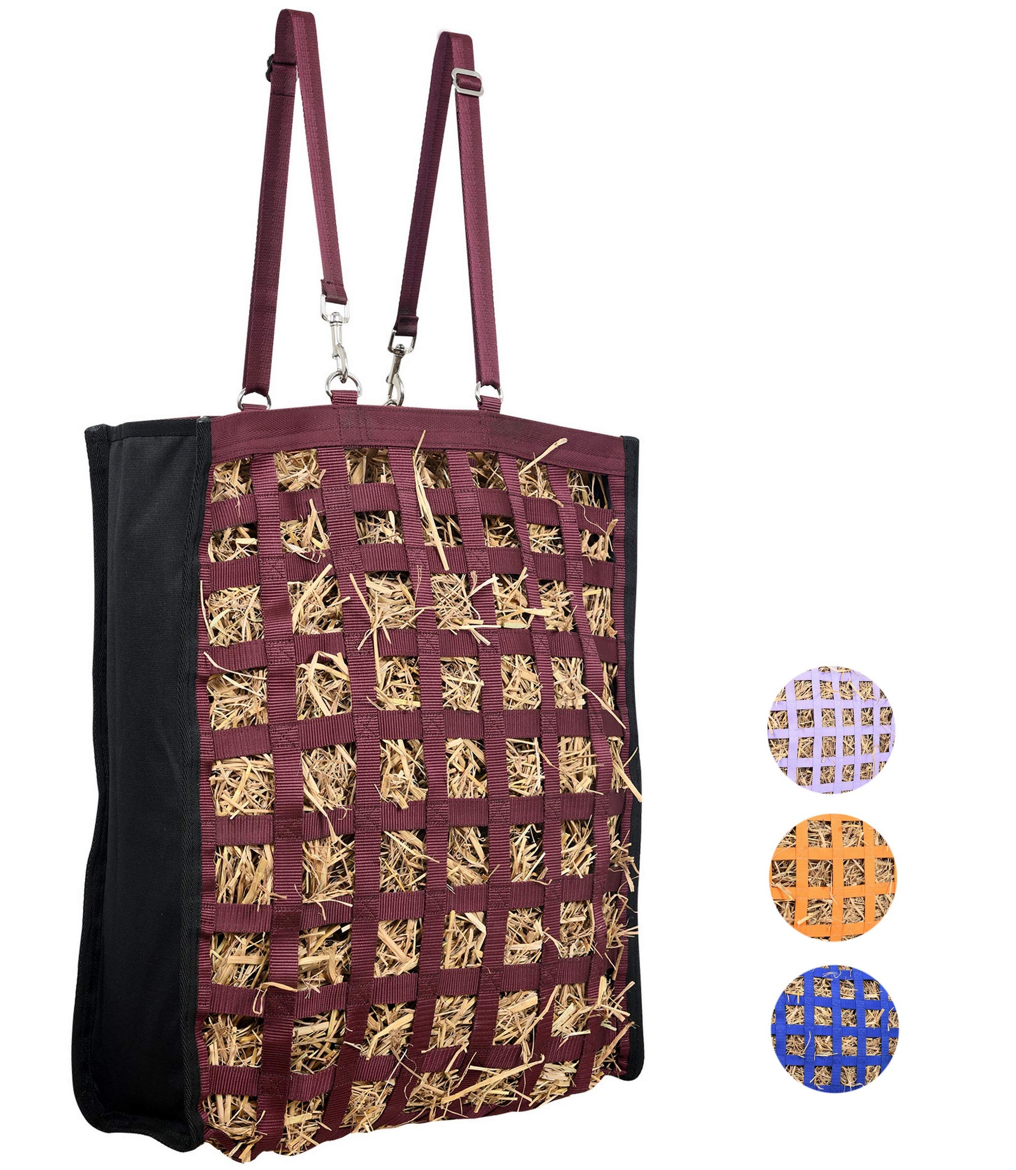SIE Large Slow Feed Hay Bags (Maroon)