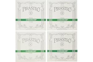 Pirastro 319020 Chromcor Steel Core Violin String Set, E-Ball Mittel Envelope, 4/4 Size
