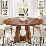Tribesigns Round Dining Table Wood Kitchen Table
