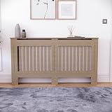Vida Designs Chelsea Radiator Cover Unfinished Large Modern Vertical Slat MDF view 3