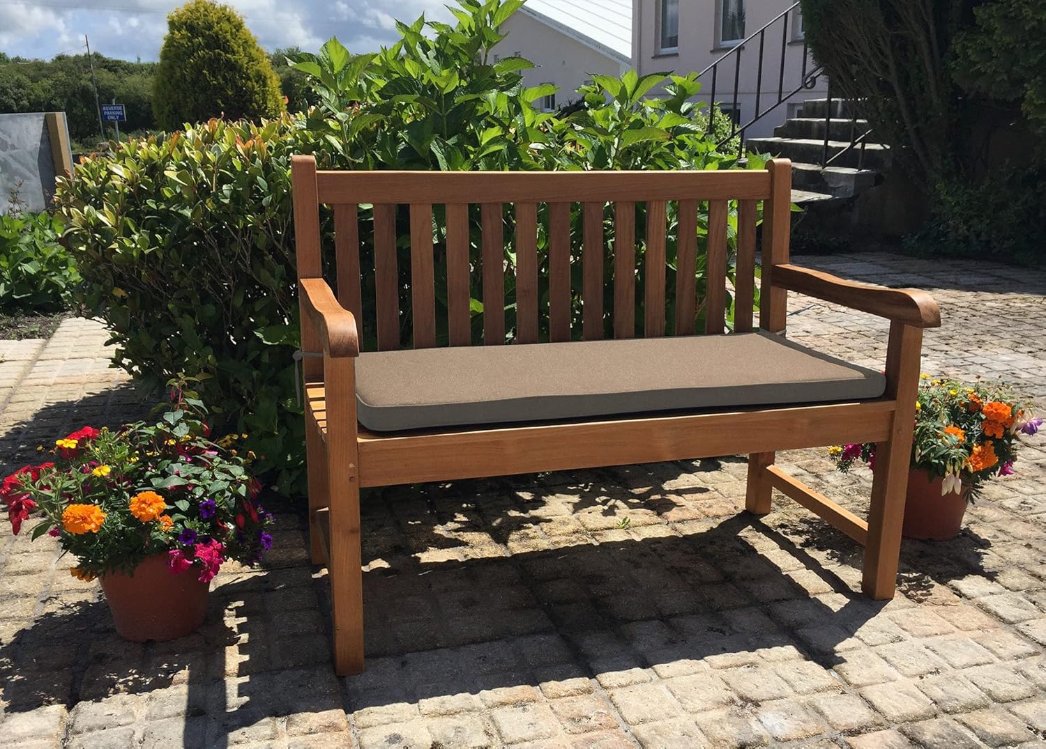 Grey Water Resistant Bench Pad ONLY for 2 Seater Keter Iceni & Eden