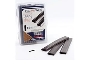 FramePac Flexipoint for Picture Frames Point Driver 15mm (9/16 inch) - Compatible with Dual Drive Point Driver, Glazing Points | Framing Points | Flexi-Points | Flexipoints Refill (Pack of 6000)