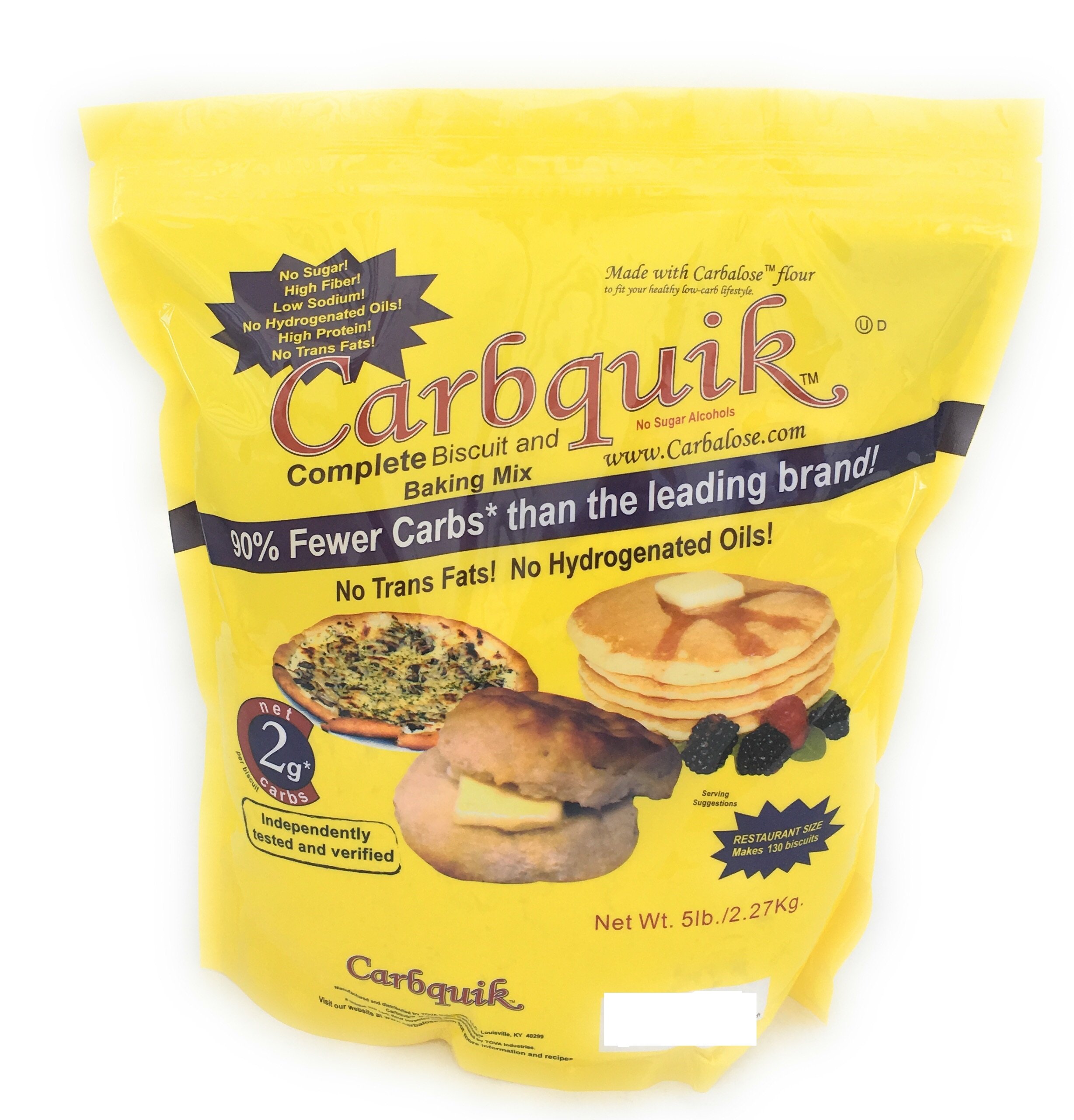 Carbquik Baking Mix 5 Pounds Convenient Resealable Pouch Keto Diet