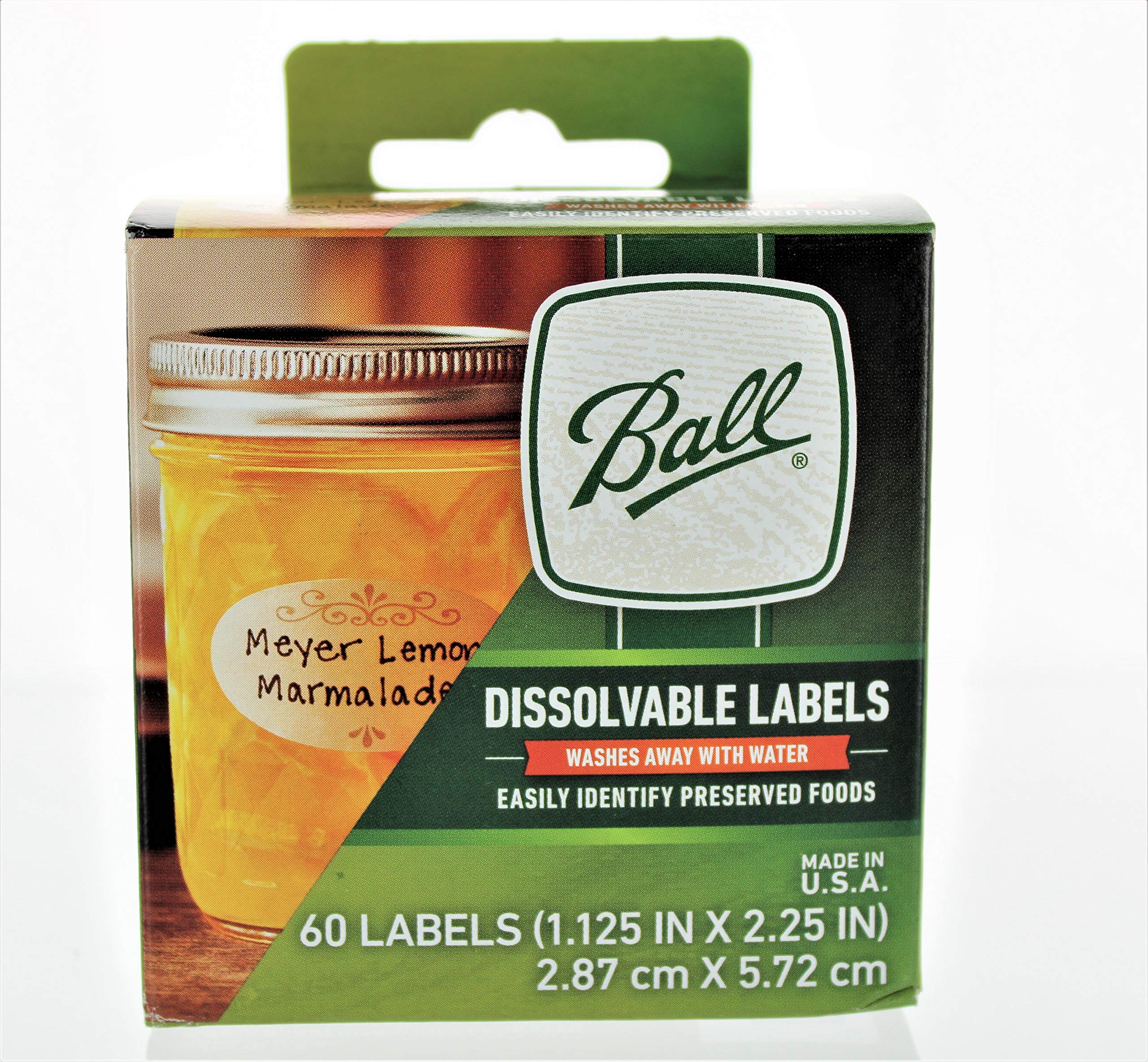 Ball Dissolvable Canning Labels, 60 Count (Pack of 2)